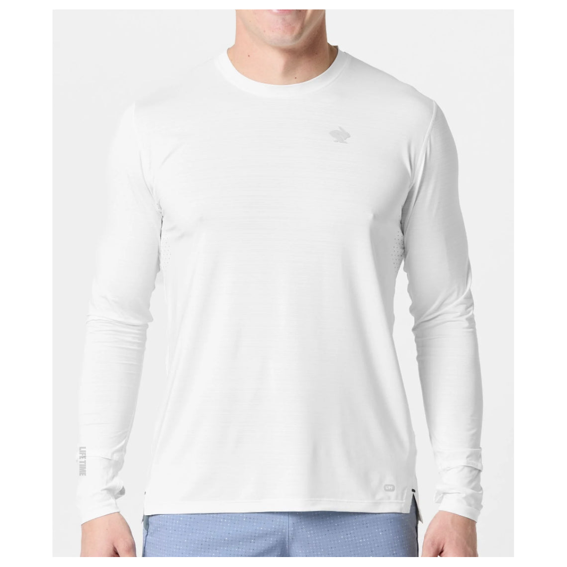 2025 Mens LS UPF Tee Snow White