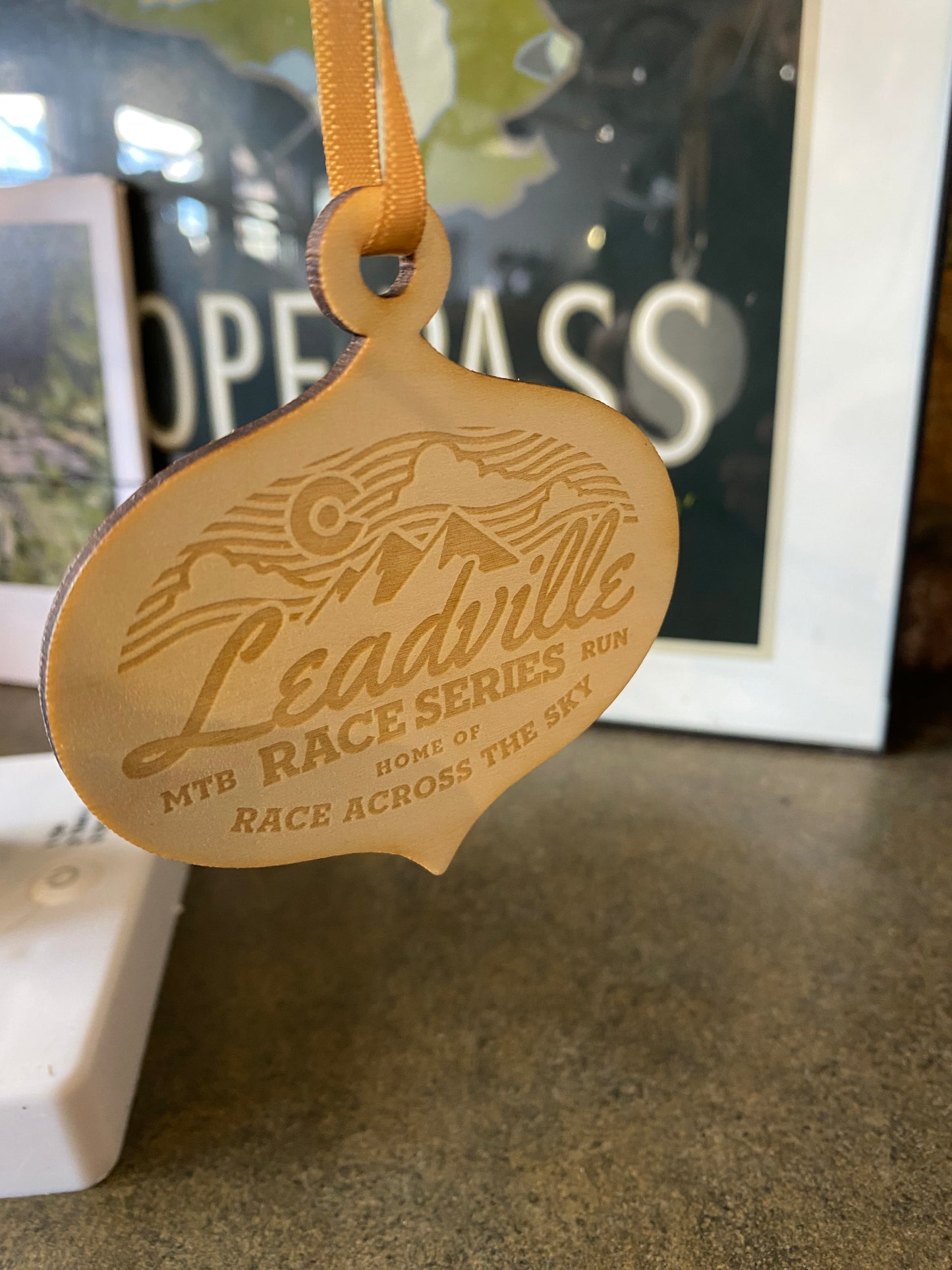 2025 Holiday Wood Ornament - Race Across Sky Bulb