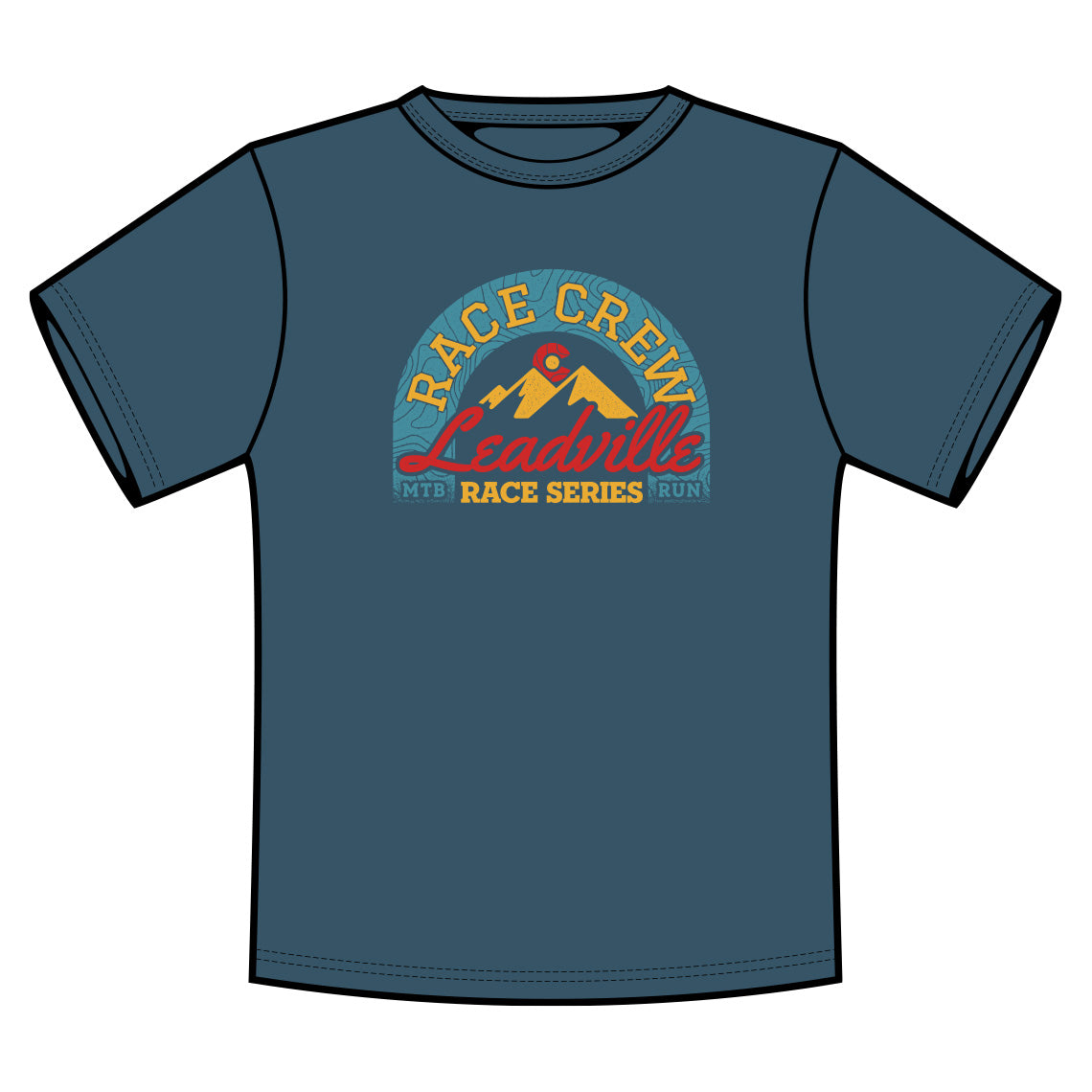 2025 Race Crew Tee-Deep Blue Teal