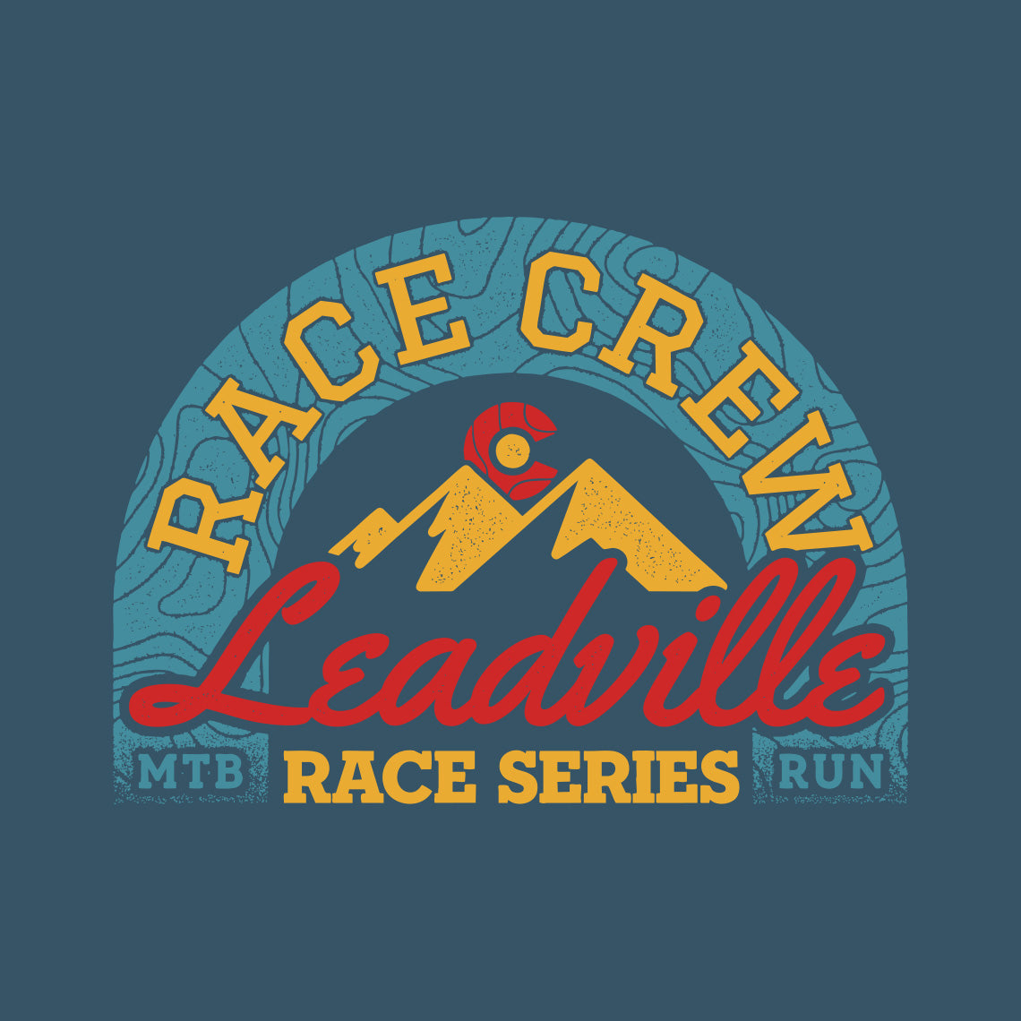 2025 Race Crew Tee-Deep Blue Teal