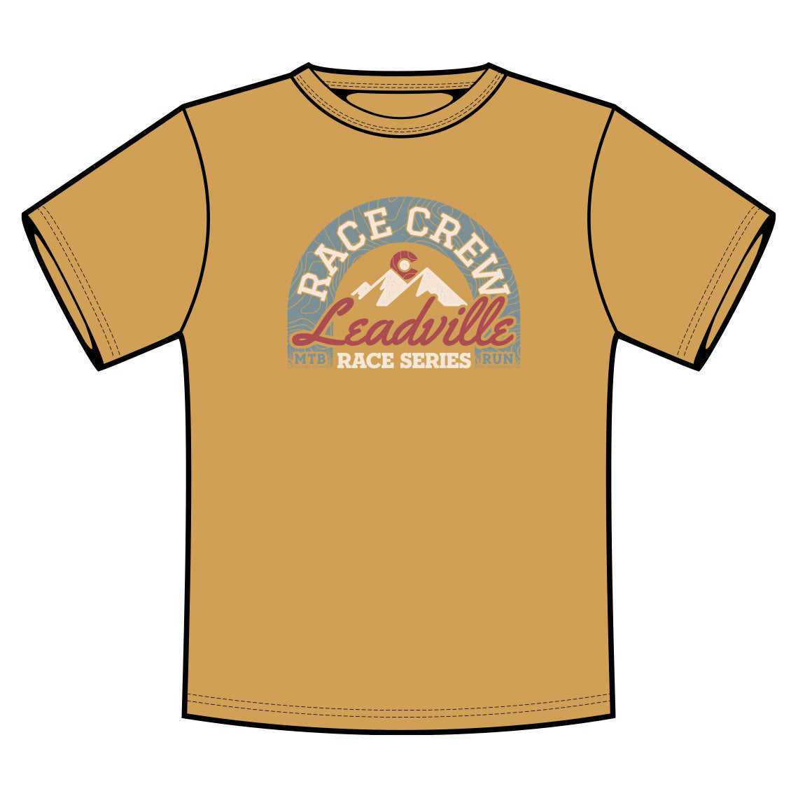 2025 Race Crew Tee- Antique Gold