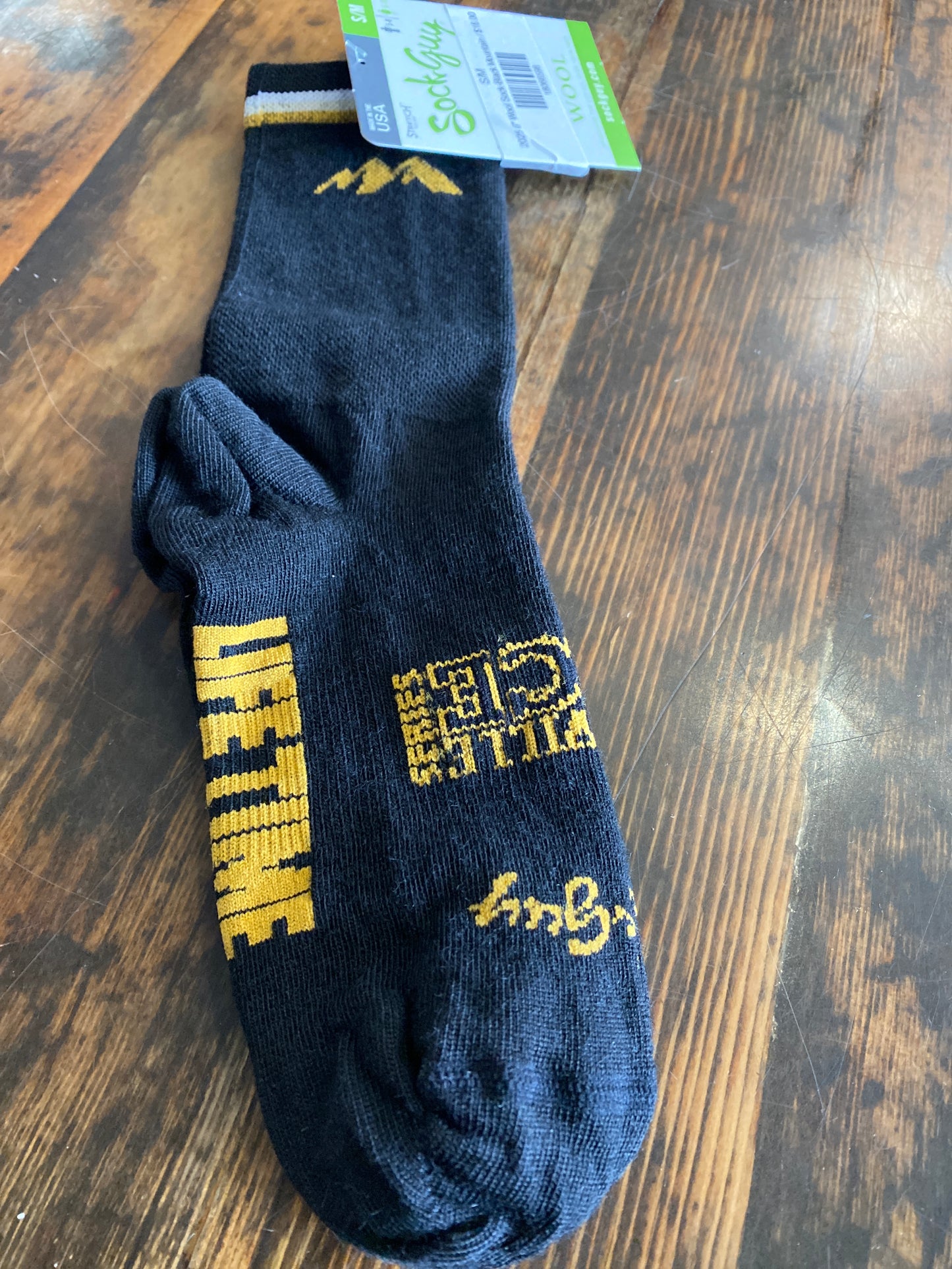 2025 6" Wool Sock-Black Mountain