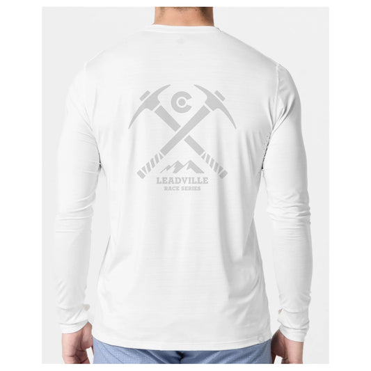 2025 Mens LS UPF Tee Snow White
