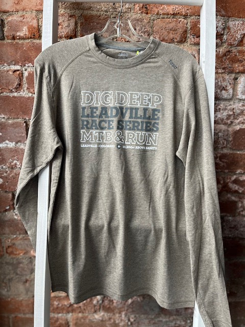 2025 Men's TASC Carrollton LS Tee- Gray Oak Heather