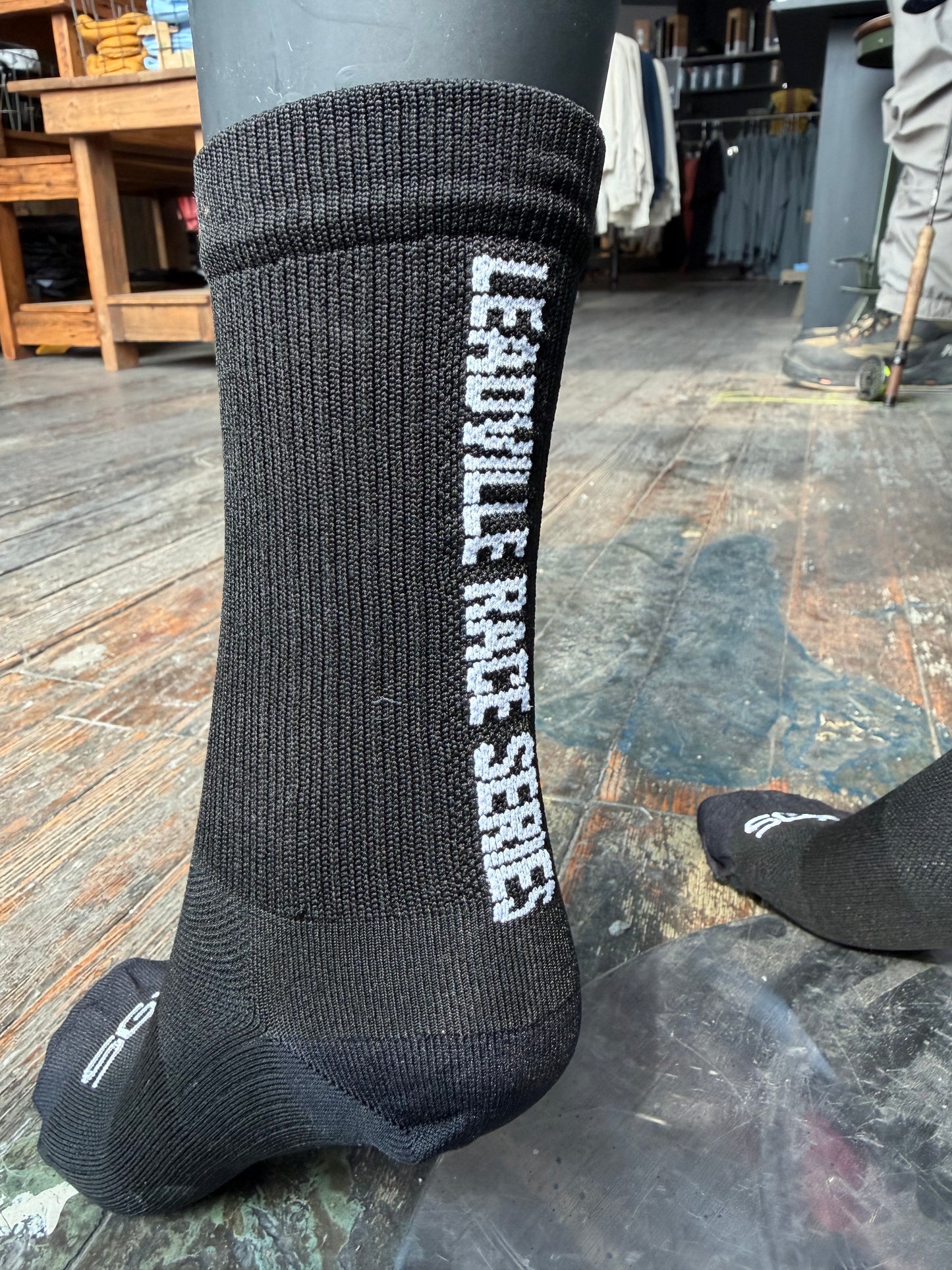 2026 6" SGX Unisex Sock- Black/White