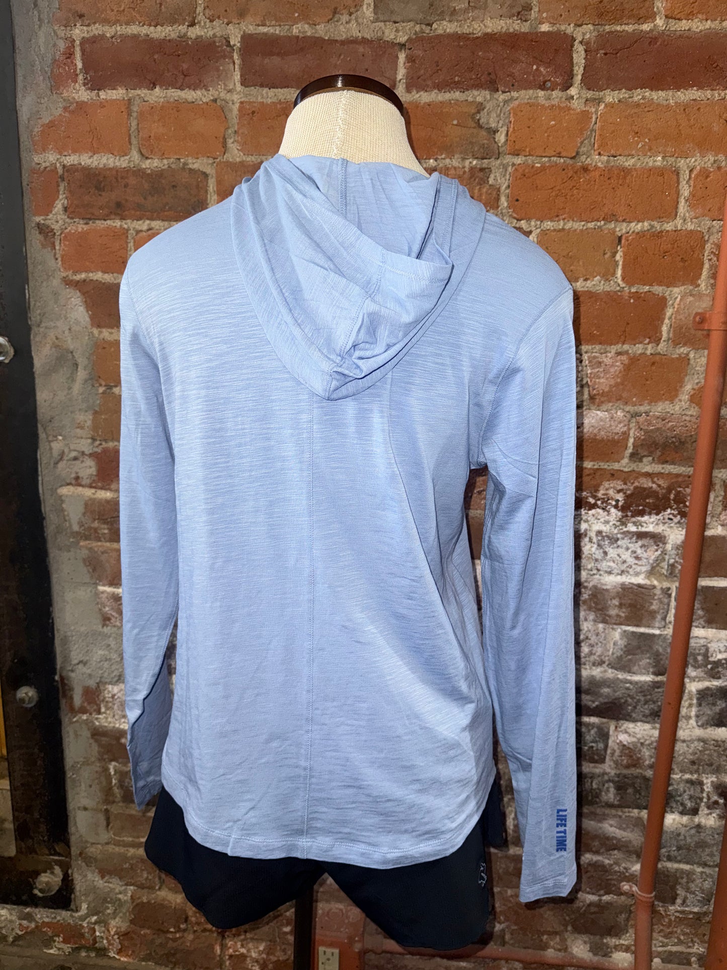 2026 Womens TASC Lightweight LS Hoodie Tee-Blue