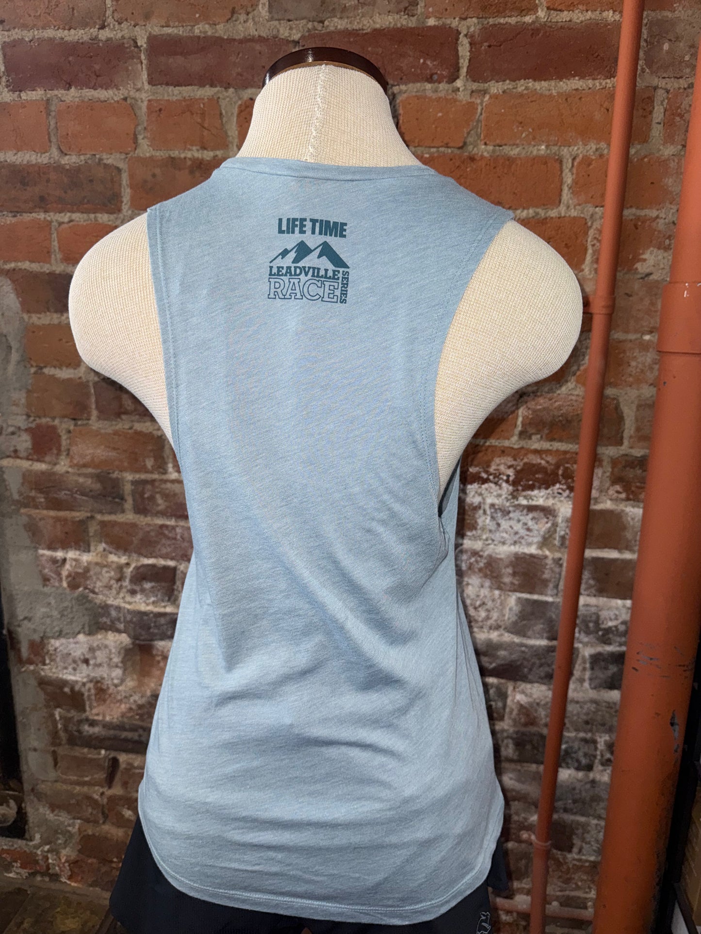 2026 Women's Race Crew Tank-Stonewash Denim
