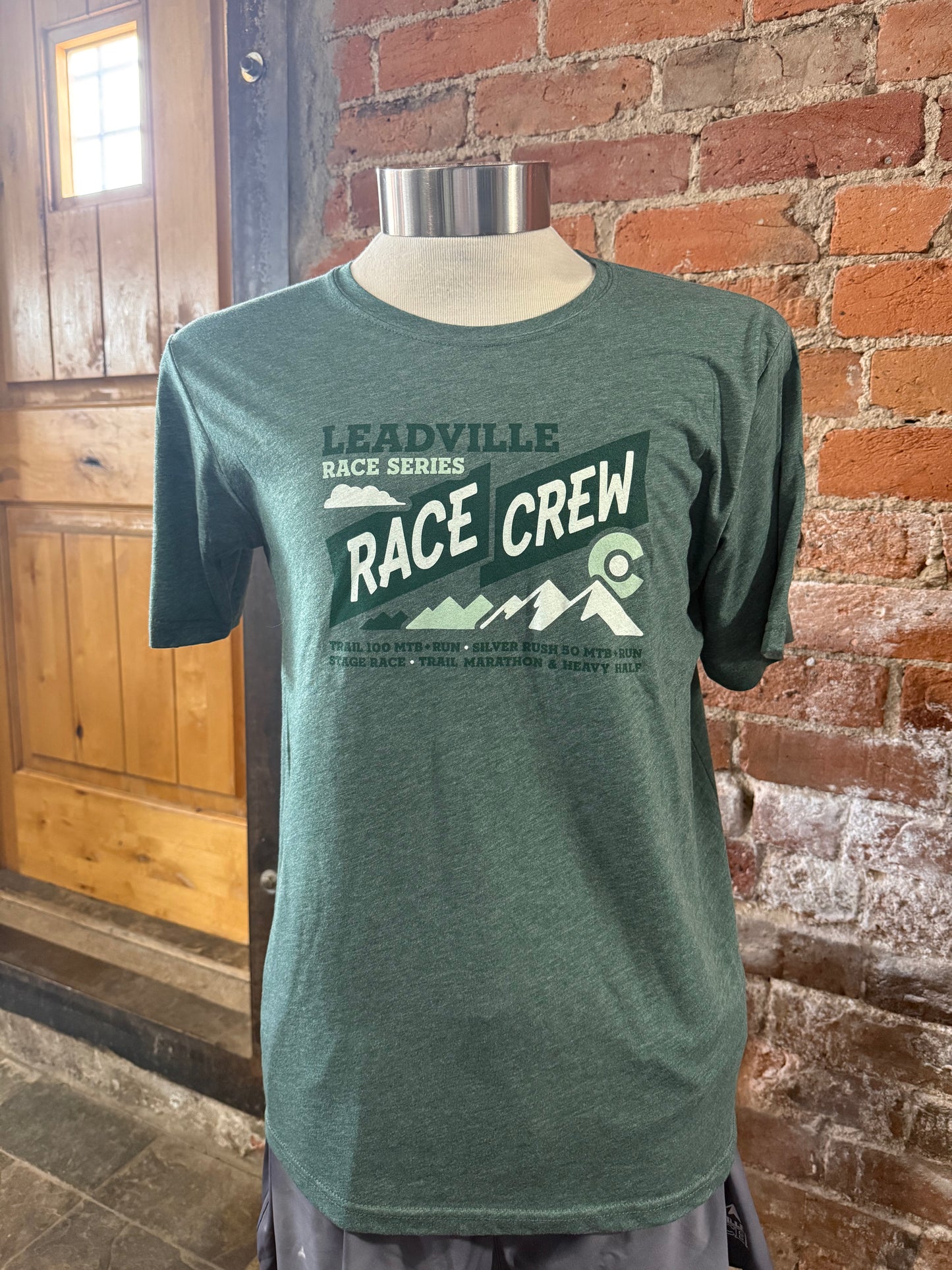 2026 Unisex Race Crew Tee- Pine