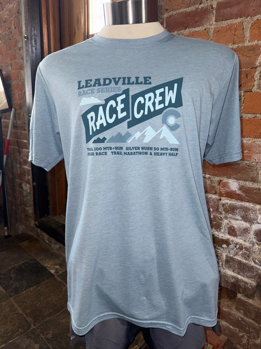 2026 Unisex Race Crew Tee- Stonewash Denim