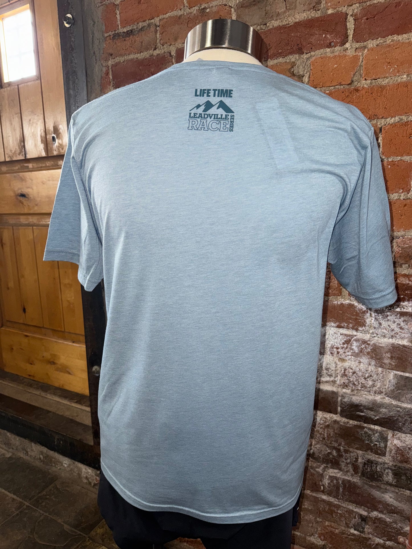 2026 Unisex Race Crew Tee- Stonewash Denim