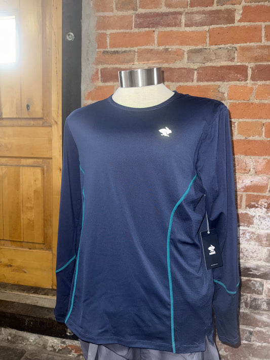 2026 Mens Rabbit Tempo Tee LS - Blue Kayak