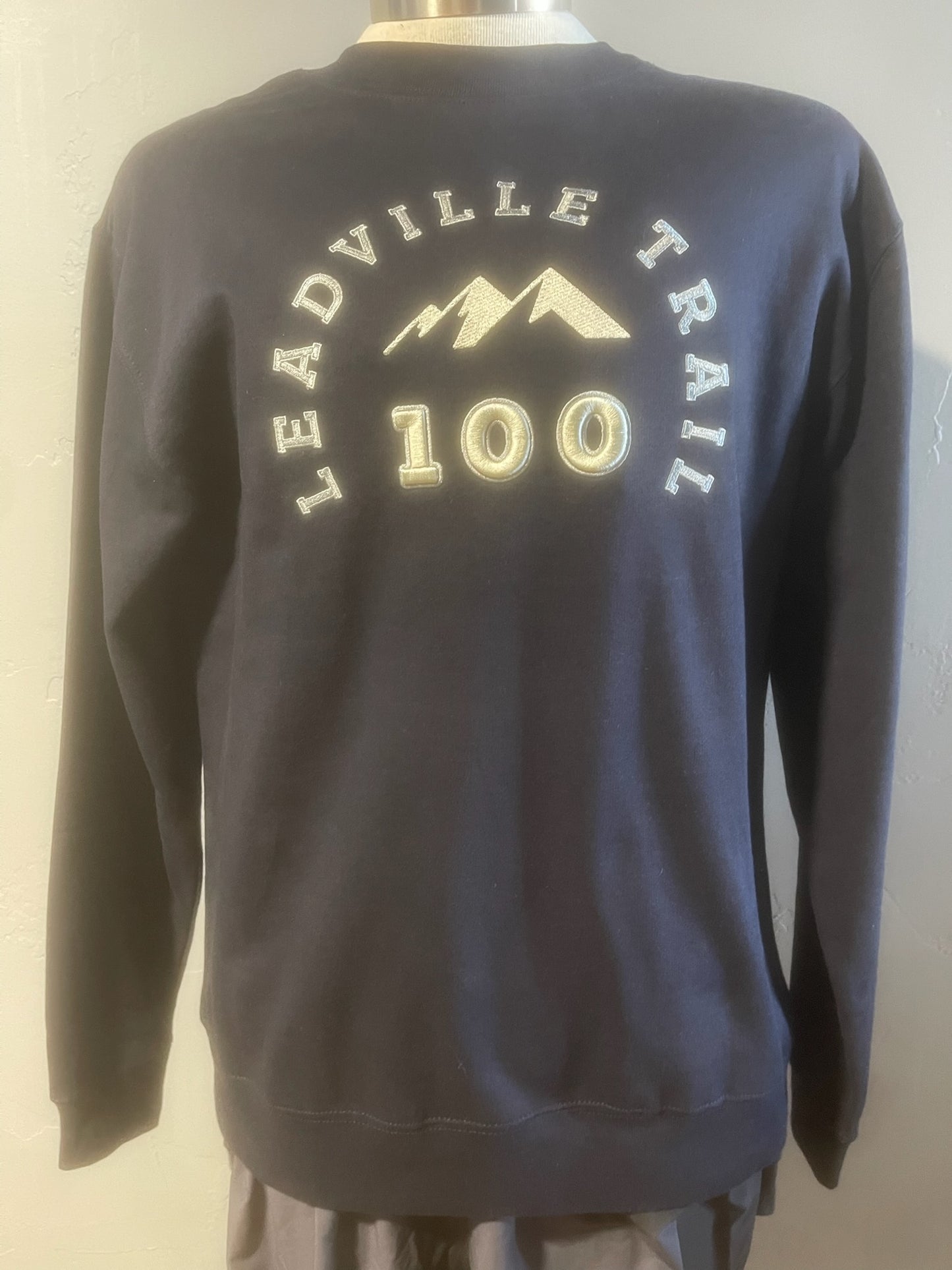 2024 LT100 Embroidered Navy Crewneck Ltwght Sweatshirt