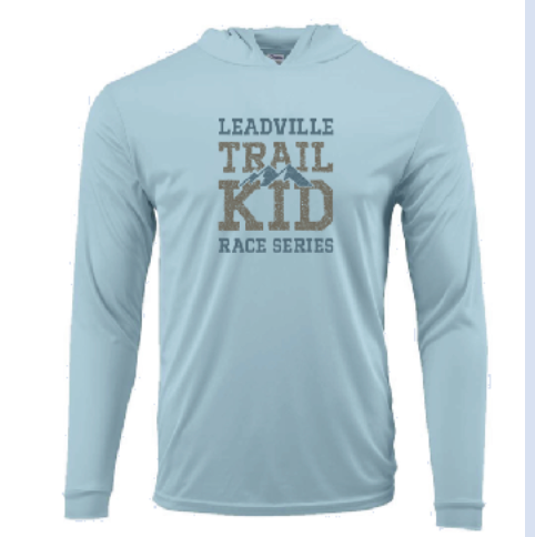 2026 Youth UPF - LS Hoodie Tee (Unisex Kids) - Aqua Blue