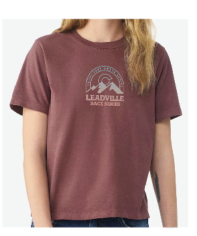 2026 Women's Garment-Dyed SS Tee- Maroon