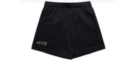 2026 Womens Relax Track Shorts-Matching Set- Black