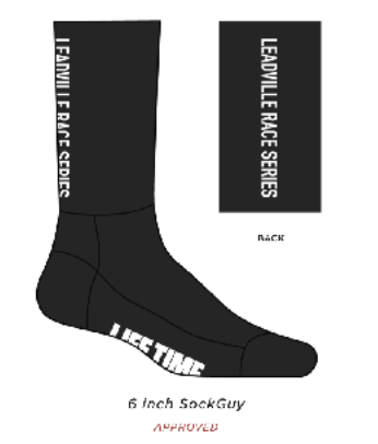 2026 6" SGX Unisex Sock- Black/White