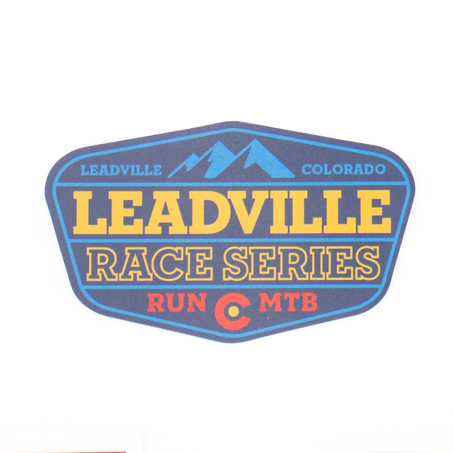 Leadville Race Series Sticker Blue