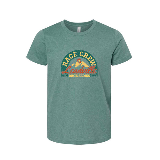 2025 Youth Race Crew Tee- Dusty Blue