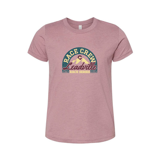 2025 Youth Race Crew Tee- Heather Orchid