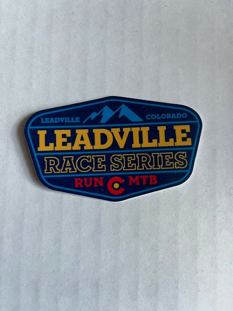 Leadville Race Series Sticker Blue