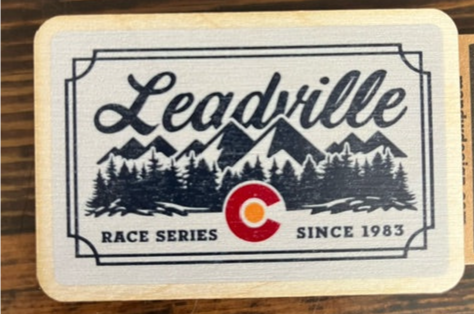 Leadville Race Series Wood Magnet