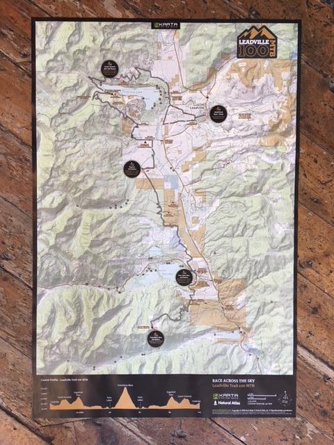 Leadville Trail 100 MTB and Silver Rush 50 MTB Map - Folded