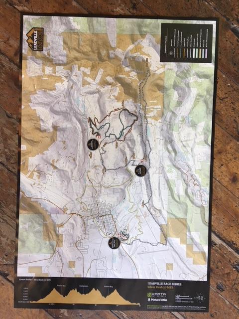 Leadville Trail 100 MTB and Silver Rush 50 MTB Map - Folded